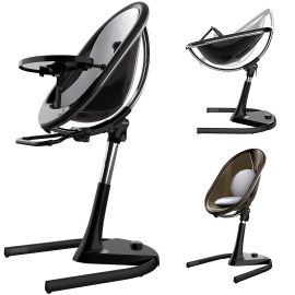 MIMA - SCAUN DE MASA COPII MOON BLACK CU INTERIOR SILVER 0-45 KG