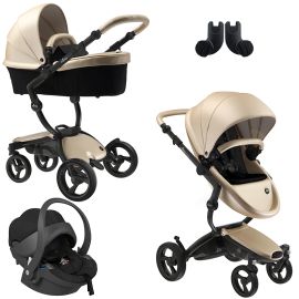 MIMA - CARUCIOR 3IN1 XARI CHAMPAGNE CU SASIU BLACK
