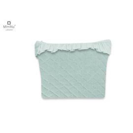 MimiNu - Geanta matlasata pentru cosmetice, 30x24 cm, Material certificat Oeko Tex Standard 100, Cold Mint