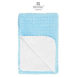MimiNu - Paturica 75x100 cm, Minky Blue