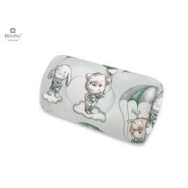 MimiNu - Perna pentru alaptat tip manson, Din bumbac certificat Oeko Tex Standard 100, 25 cm, Parachutes Olive