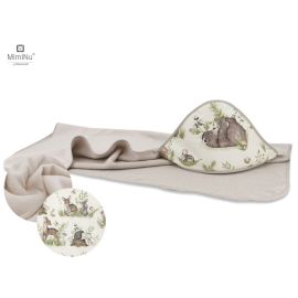 MimiNu - Prosop cu gluga 100x100 cm, Design, Calm Forest Natural