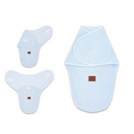 MimiNu - Sistem de infasare bebe, 0 - 3 luni, Din tesatura thermofrotte, Blue