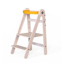 Turn de invatare pliabil MamaToyz Learning Tower din lemn, Galben