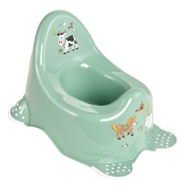 Olita copii anatomica, Adam, Cu functie antialunecare, Cu spatar inalt, 38 x 27 x 23.5 cm, Keeeper, Funny Farm, Green