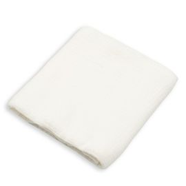 Paturica moale bebe, New Baby, Cu multiple intrebuintari, 60x60 cm, Din muselina, 100% bumbac organic, White
