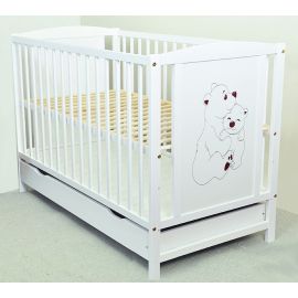 MAMO-TATO - Patut din lemn Bear White