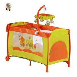 Babygo-Patut Pliant Cu 2 Nivele Si Mini-Carusel Sleeper Deluxe Orange