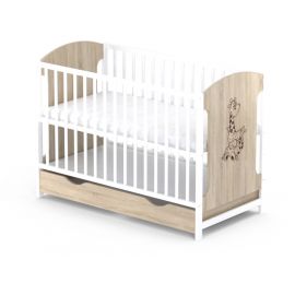 Patut cu sertar VESSANTI MILO GIRAFA - Stejar cu alb