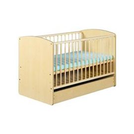 Patut Copii Lemn Cu Sertar KAROLINA II Natur