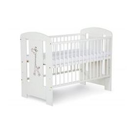 Patut SAFARI GIRAFFE ALB KLUPS Din Lemn Pentru Copii