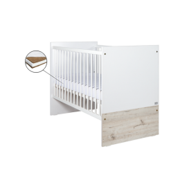 Patut Drewex Cortona Culisant - Alb + Saltea Cocos 12 Cm