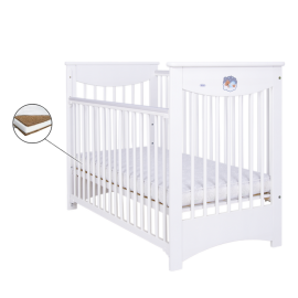 Patut Drewex Laura Culisant - Alb + Saltea Cocos 12 Cm