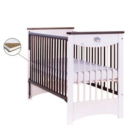 Patut Drewex Mocca Culisant - Alb Transparent + Saltea Cocos 12 Cm