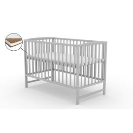 Patut fara sertar VESSANTI ARES Gri + Saltea Cocos 8 cm