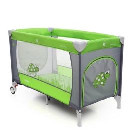 Patut pliabil cu 2 nivele Coto Baby Samba Plus Green