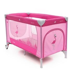 Patut pliabil cu 2 nivele Coto Baby Samba Plus Pink