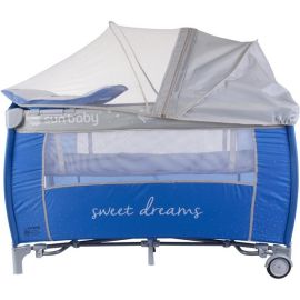 Patut pliabil cu 2 nivele si accesorii Sun Baby - Sweet Dreams