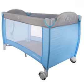 Patut pliabil EURObaby Girafa - Albastru