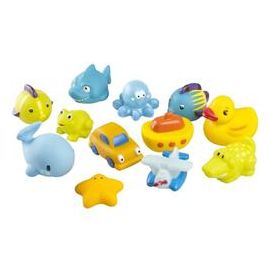 Babymoov-A104920-Set 12 Jucarioare De Baie: Set Baieti
