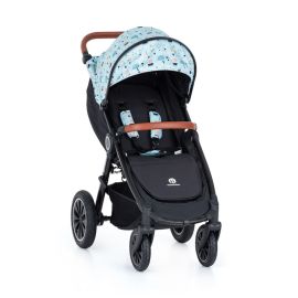 Petite&Mars - Carucior sport, Street+ Air, Include capotina impermeabila Editie limitata, Cu fereastra, husa picioare, cos de bagaje, Cu roti gonflabile, Centura de siguranta in 5 puncte, Pana la 25 kg, 6 luni+, Ocean