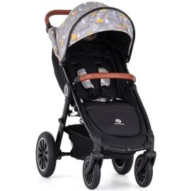 Petite&Mars - Carucior sport, Street+ Air, Include capotina impermeabila Editie limitata, Cu fereastra, husa picioare, cos de bagaje, Cu roti gonflabile, Centura de siguranta in 5 puncte, Pana la 25 kg, 6 luni+, Prehistoric