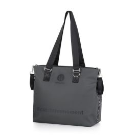 Petite&Mars - Geanta pentru mamici, Cu 6 buzunare, inclusiv termo si impermeabil, Cu saltea de infasat inclusa, 53 x 36 x 19 cm, Zoe, Gri