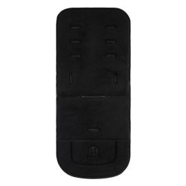 Petite&Mars - Insertie carucior, Cu memorie, Din spuma densa pentru confort sporit, Universala, Cu decupaje pentru centura de siguranta in 3 sau 5 puncte, 80x33 cm, 0 luni+, Negru