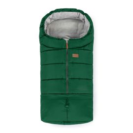 Petite&Mars - Sac de iarna pentru carucior, landou sau scaun auto Jibot, 100x48 cm, Impermeabil, Cu elemente reflectorizante, Extensibil, 3 in 1, Green