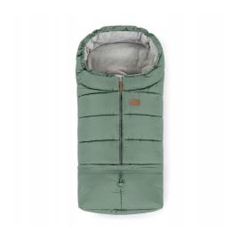 Petite&Mars - Sac de iarna pentru carucior, landou sau scaun auto Jibot, 100x48 cm, Impermeabil, Cu elemente reflectorizante, Extensibil, 3 in 1, Pale Eucalypt