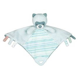 Petite&Mars - Zornaitoare de plus Ursuletul Mike, Paturica, Cu jucarie dentitie, Albastru