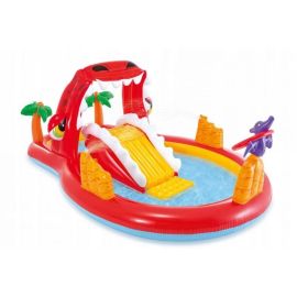 Piscina gonflabila pentru copii cu tobogan Red Dragon, Intex 57160