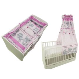 Lenjerie MyKids Teddy Hug Roz M2 5+1 Piese M2 140x70 cm