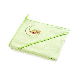 Prosop de bumbac cu gluga Sensillo BEAR 100x100 cm Verde