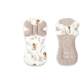 Protectie textila, MimiNu, Pentru carucior, scaun auto si scaun de bicicleta, Cu perna Butterfly, Materiale certificate Oeko Tex Standard 100, Minky Fairy