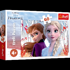 Puzzle Trefl Disney Frozen 2, Lumea fermecata a lui Anna si Elsa 60 piese