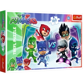 Puzzle Trefl Eroi in Pijama, Eroii si ticalosii 160 piese