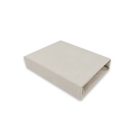 Qmini - Cearceaf cu elastic pentru patut co-sleeper, Theo, Dimensiune 85 x 46 cm, Din bumbac certificat Oeko Tex Standard 100, Beige