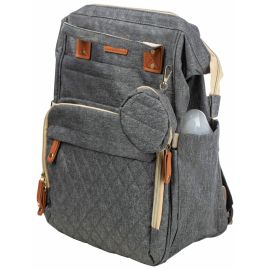 Rucsac pentru mamici, Urbane, Cu multiple compartimente, FreeON, 29 x 16 x 39 cm, Grey
