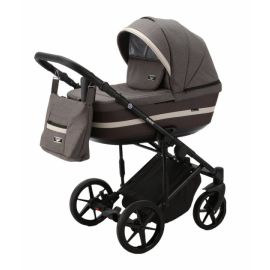 Carucior 3 in 1 Adamex Rimini Alu, TIP Collection, Linen & EcoLeather RY85, Tobacco