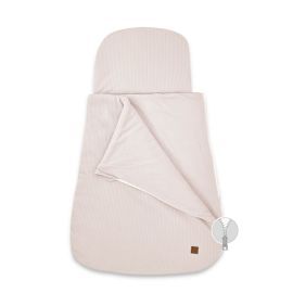 Sac de dormit multifunctional, MimiNu, Pentru patut, landou sau cosulet, Din bumbac interlock, Materiale certificate Oeko Tex Standard 100, Soft Powder Pink