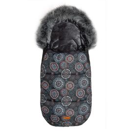 Sac de iarna Sensillo OLAF Fleece 100x45 cm Negru/Rozete