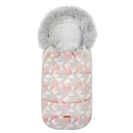 Sac de iarna Sensillo OLAF Fleece 100x45 cm Roz/Mozaic