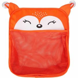 Saculet pentru jucariile de baie, Fox, Cu sistem de prindere cu ventuze, Dimensiune 32x38 cm, FreeON