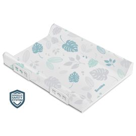 Saltea de infasat rigida cu siguranta Sensillo FLORAL Platinum Mint