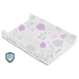 Saltea de infasat rigida cu siguranta Sensillo FLORAL Platinum Pink