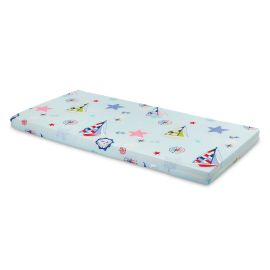 Saltea de spuma Sensillo 120x60 cm Albastra/Barcute