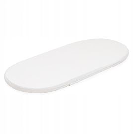 Saltea landou, New Baby, Standard, Husa detasabila si lavabila, Din spuma poliuretanica, 75x35x3.5 cm, 0 luni+, Alb