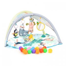 Salteluta de joaca cu 20 bile si animalute cu sunete Ecotoys CC8736 - Gri