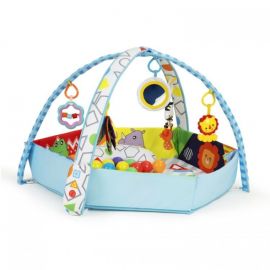 Salteluta de joaca cu 20 bile si jucarii Ecotoys CC8741 - Multicolora